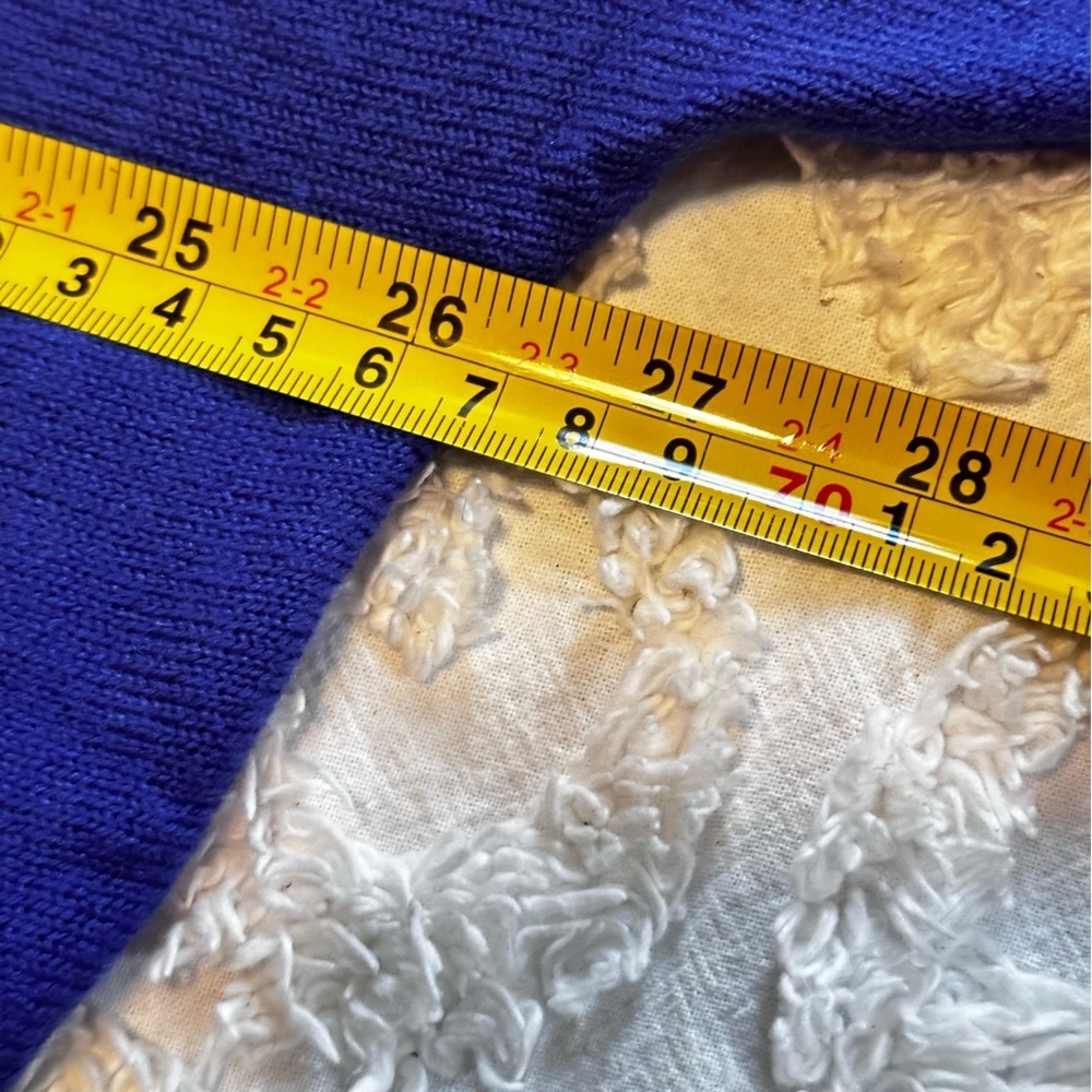 NWT Birch NY Royal Blue Cowl Neck Button Detail Fall Cozy Comfy Sweater sz XL - Picture 8 of 9